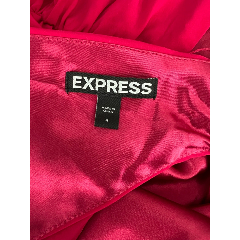 EXPRESS Pink One Shoulder Dress Size Womens 4 - Picture 8 of 9